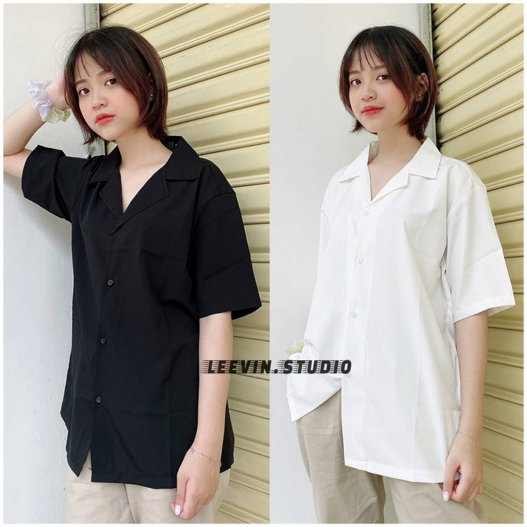 ÁO SƠ MI CỔ VEST UNISEX CAO CẤP THỜI TRANG HOÀNG BROTHER FASHION,SM1