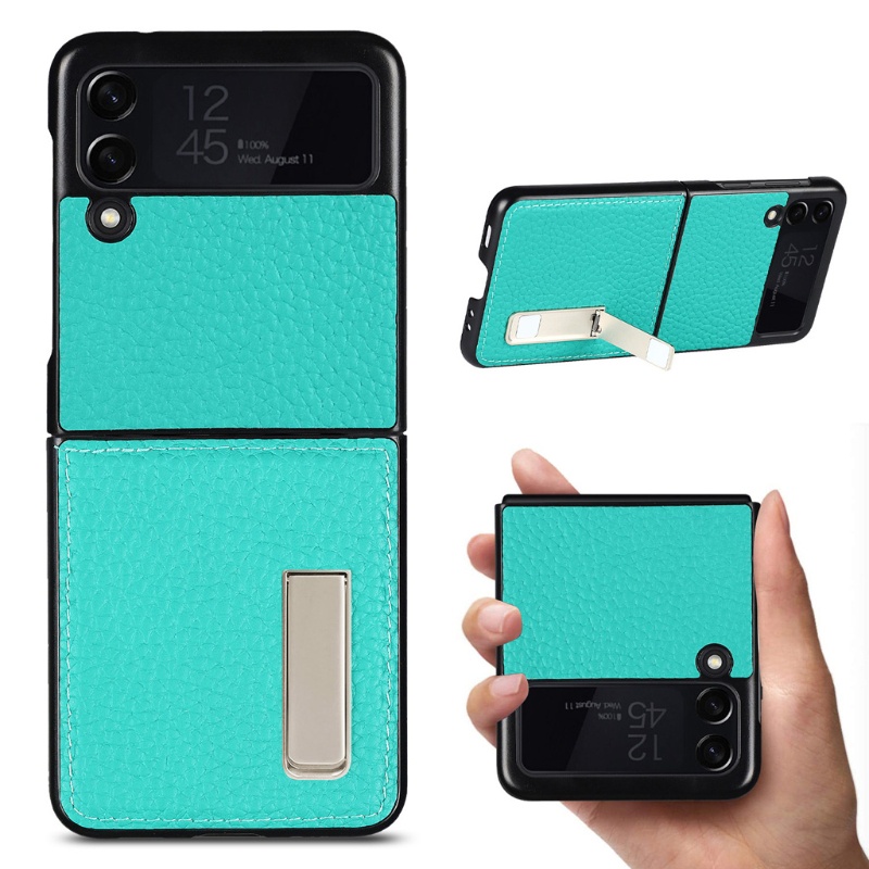 Ốp điện thoại da gập thời trang chất lượng cao cho Samsung Galaxy Z Flip 3 Flip3