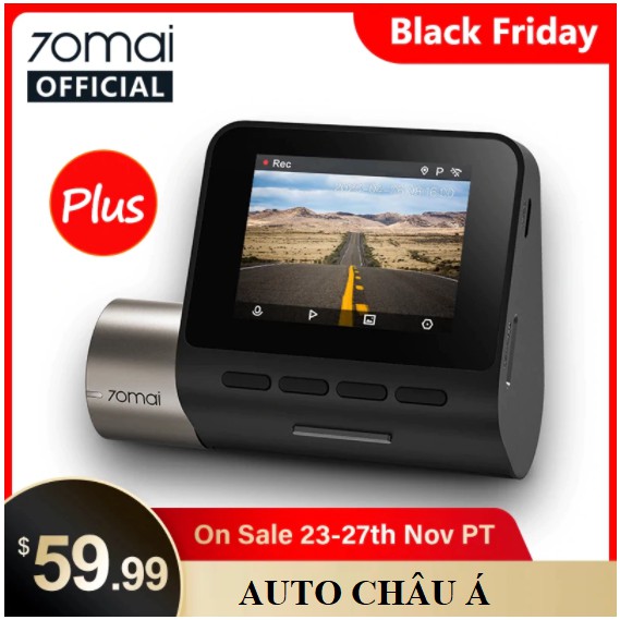 Camera hành trình 70mai A500S cam trước quốc tế, cảm biến hình ảnh SONY IMX335, cảnh báo bằng giọng nói tự động