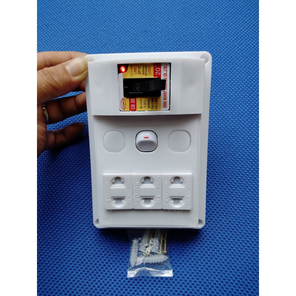 Bảng điện, Táp lô 2500W CAO CẤP + BH 1 NĂM + CB Atomat 20A chống quá tải + 1 Công tắc HÀNG LOẠI TỐT
