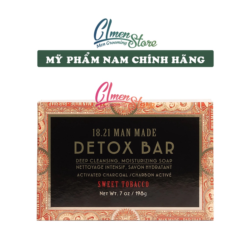 Xà phòng toàn thân 18.21 Man Made Detox Bar – Giải độc cơ thể