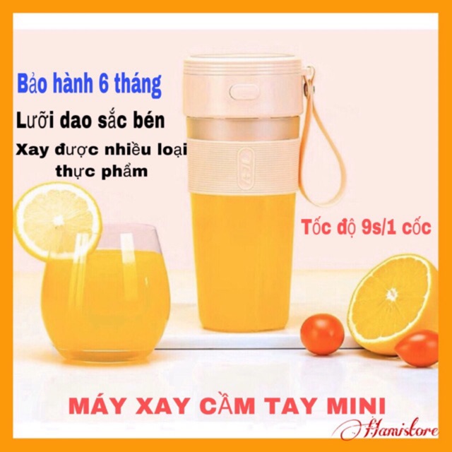 💥 SALE 💥Máy xay sinh tố cầm tay mini - xay hoa quả- xay đồ ăn dặm # sạc bin siêu tiện lợi
