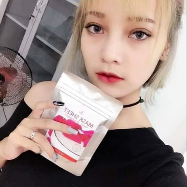 MẶT NẠ COLLAGEN HOA HỒNG PIZU