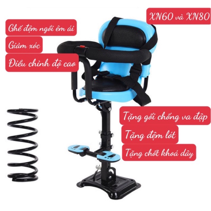 Ghế trẻ em ngồi xe máy tay ga ghế ngồi xe đạp điện cho bé