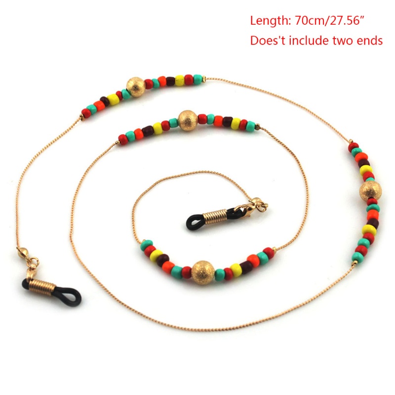 Dây Chuỗi Hạt Đeo Mắt Kính Bằng Kim Loại Đeo Cổ Thời Trang 2018