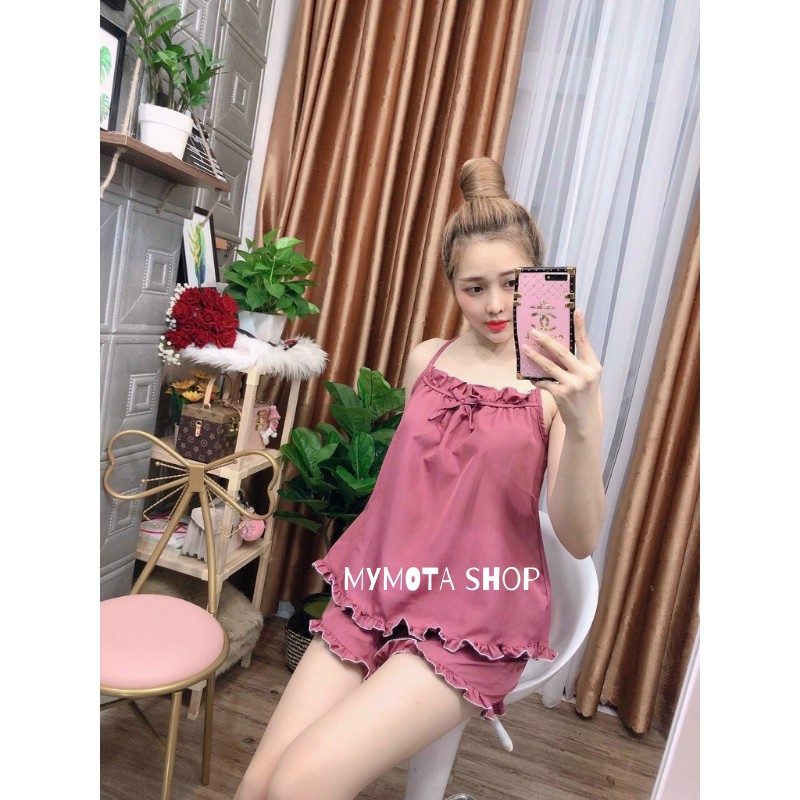 Bộ 2 dây Viền Bèo chất Lụa Xịn Mịn Mát Trơn đủ Màu | BigBuy360 - bigbuy360.vn