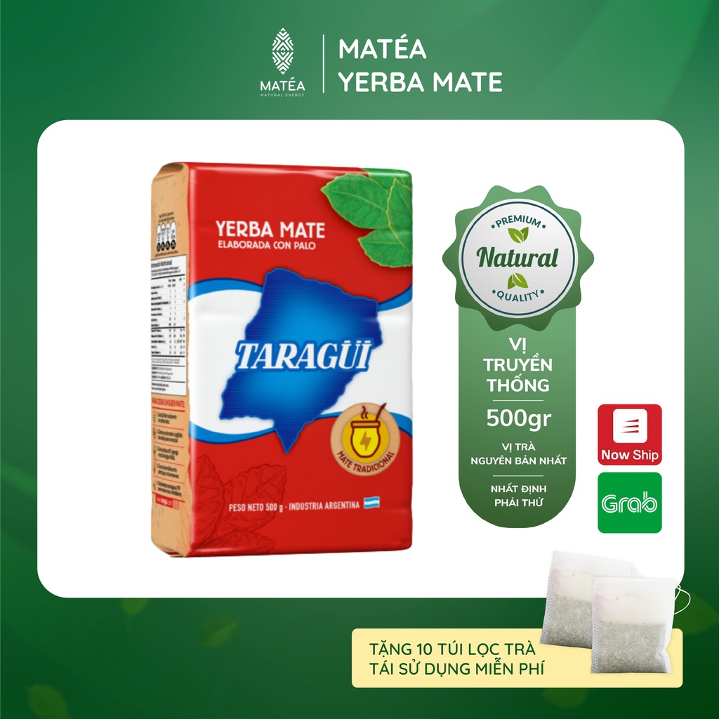 [Độc quyền] Trà TARAGUI Yerba Maté Original - Vị truyền thống + Free 10 túi lọc trà tái sử dụng | BigBuy360 - bigbuy360.vn