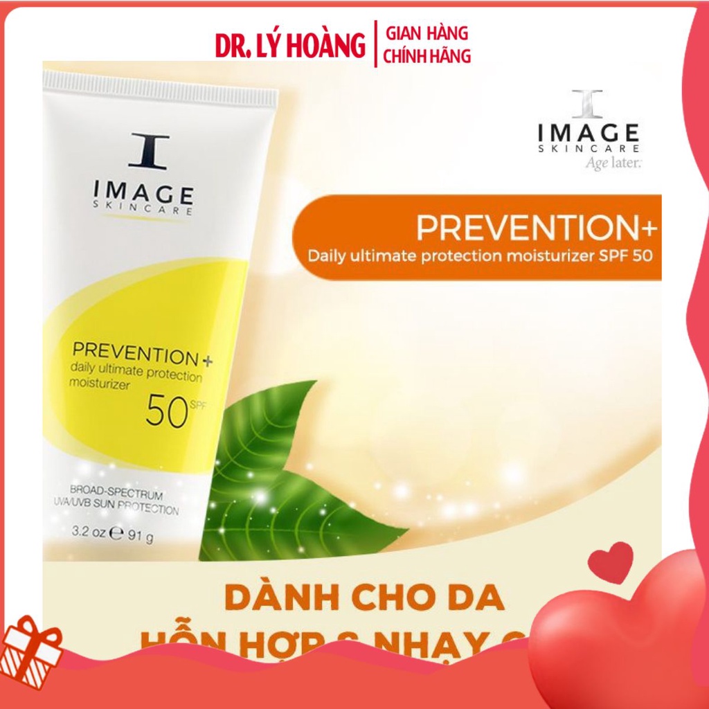 Kem chống nắng vật lý IMAGE Skincare Prevention SPF 30+, 32+, 50+ cho da khô, da dầu nhờn, da hỗn hợp- 𝐃𝐫.𝐋𝐲́ 𝐇𝐨𝐚̀𝐧𝐠