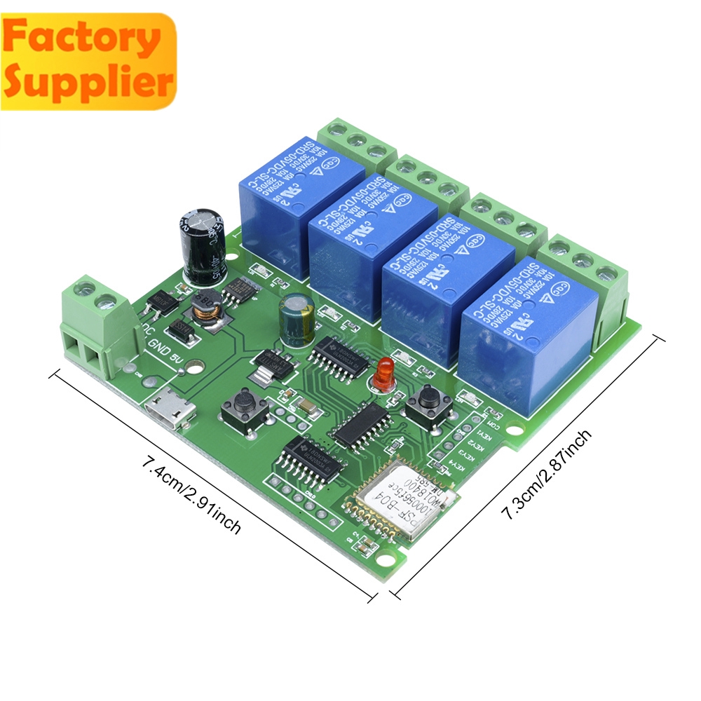 Rơ Le Công Tắc Điều Khiển Từ Xa 10a Dc 5v 4ch 4 Kênh Cho Android Ios 4 Way Module | BigBuy360 - bigbuy360.vn