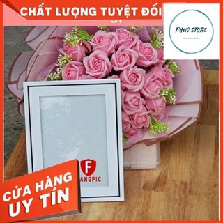 Khung ảnh gỗ mặt kính ❣️ giá siêu rẻ ❣️ khung ảnh treo tường và để bàn viền kẻ kích thước