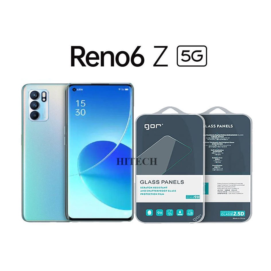 Cường lực Oppo Reno6 full màn hình chính hãng Gor độ cứng 9H - Dán màn hình Oppo Reno 6