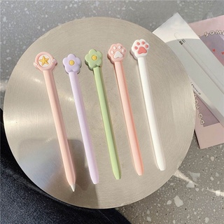 Case apple pencil 2 apple pencil case case apple pencil 1 Bút Cảm Ứng Stylus Cho Bút Apple 1/2 Silicone Bút Hoa Sao Mèo Móng Vuốt Silicone Bút Dày Thả-chứng Minh Stylus Bao