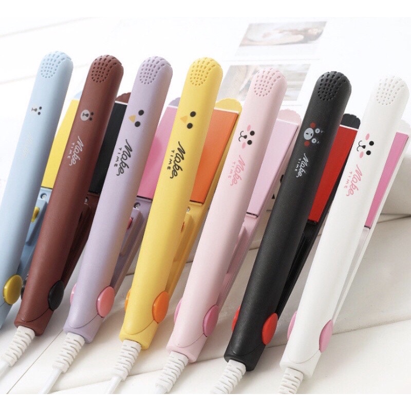 Máy Làm Tóc Mini Máy Uốn Duỗi Tóc Máy Là Ép Tóc Mini Cute Make Time Tuấn Tú Office Store