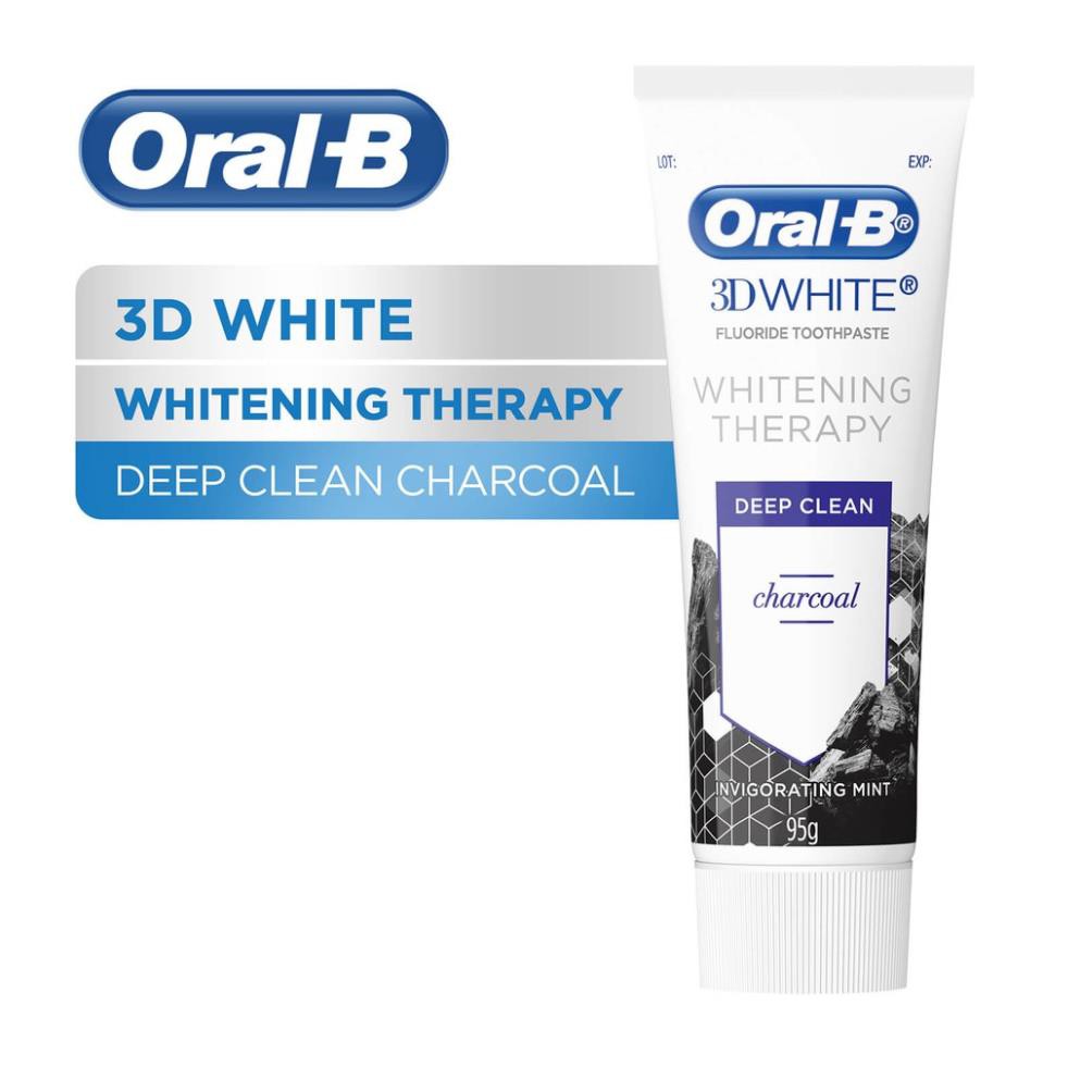 Kem đánh răng làm trắng răng Oral-B 3DWhite Whitening Therapy Deep Clean Charcoal 95g