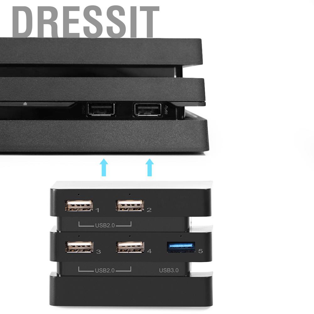 Bộ Chuyển Đổi Hub 5 Cổng Usb 2.0 / 3.0 Cho Sony Playstation 4 Pro Ps4