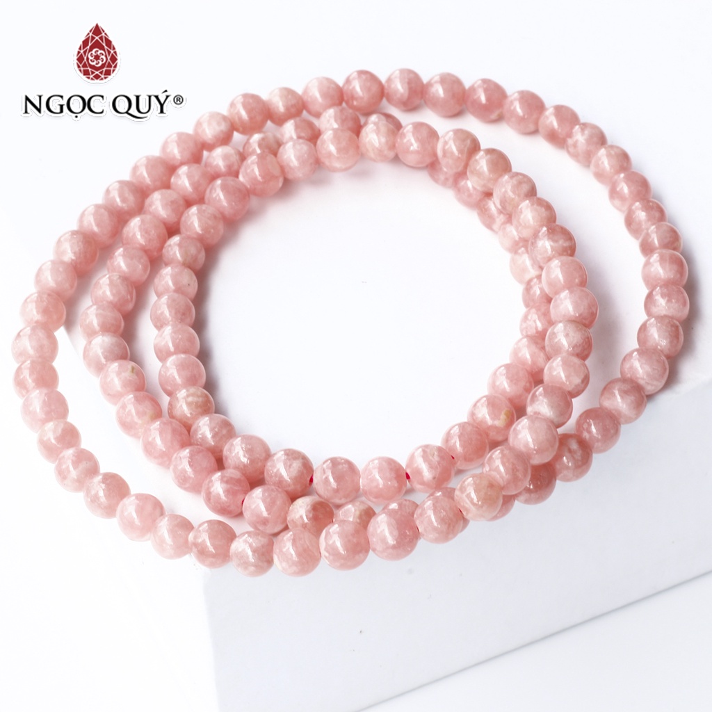 Vòng 3 line đá đào hoa - Ngọc Quý