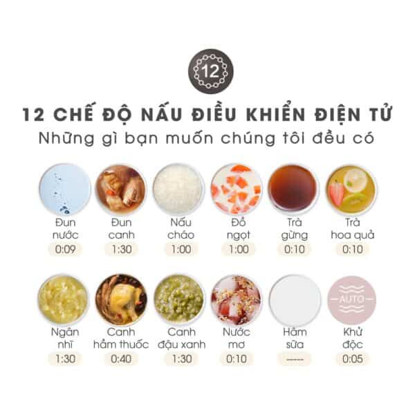 Máy Pha Trà Mini, Chưng Yến, Đun Nước, Giữ Ấm Bear SUBE011 (YSH-C15Q5) , Dung Tích 1.5L