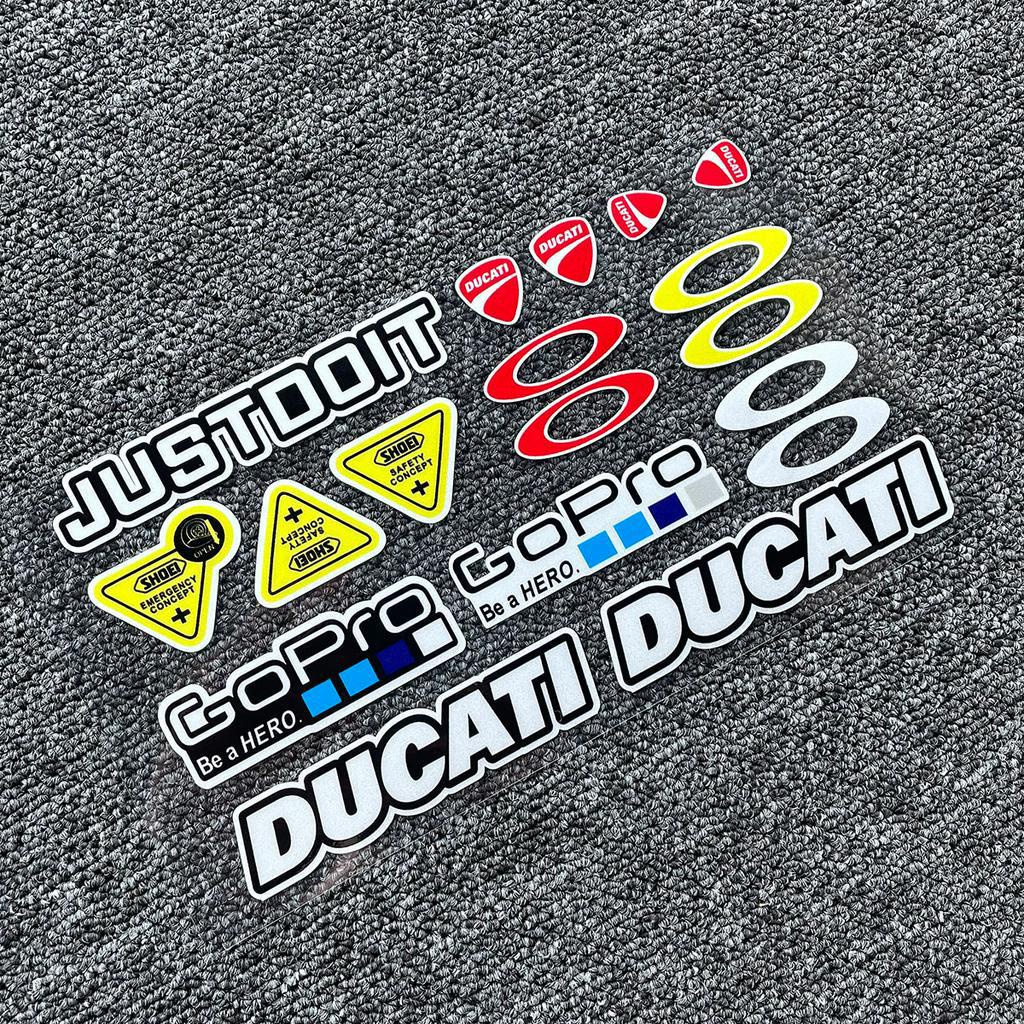 Decal Chữ Ducati Dán Trang Trí Xe Hơi / Mô Tô