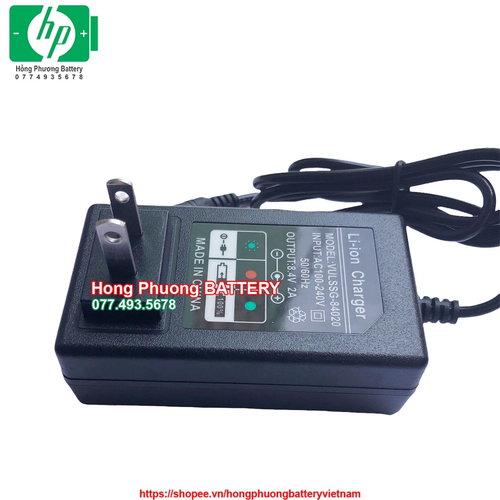 Sạc pin Lion 2S 8.4V 2A có đèn báo đầy, loại tốt