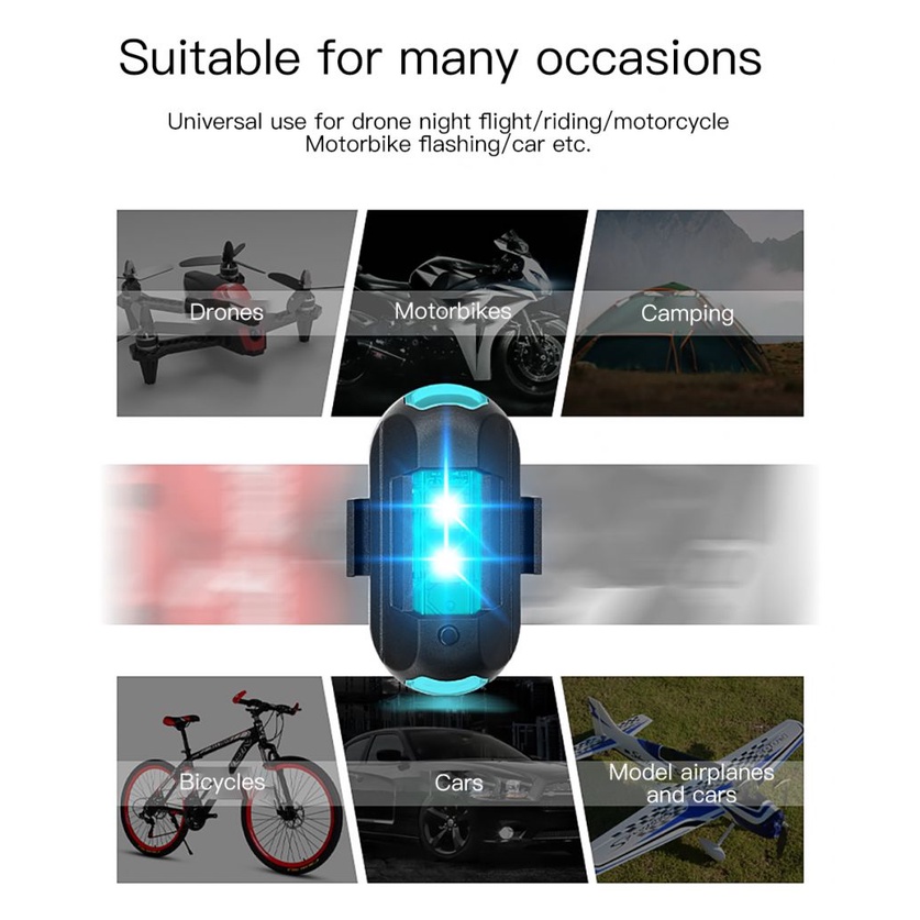 Nhấp Nháy Đèn LED Cảnh Báo Cổng Sạc usb Phù Hợp Cho Mô Hình Máy Bay / Xe Đạp / Xe Máy