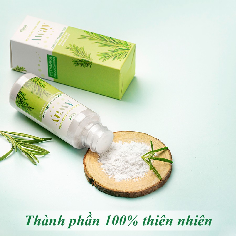 Bột khử mùi cơ thể AWAY - Giảm tiết mồ hôi nách, mồ hôi tay, chân - Khử mùi hôi nách, khử mùi cơ thể - Vườn Mỹ Phẩm | BigBuy360 - bigbuy360.vn