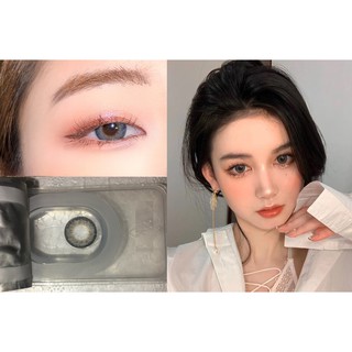 Kính áp tròng màu xám làm to mắt kích thước 14.5mm độ 0.00-8.00
