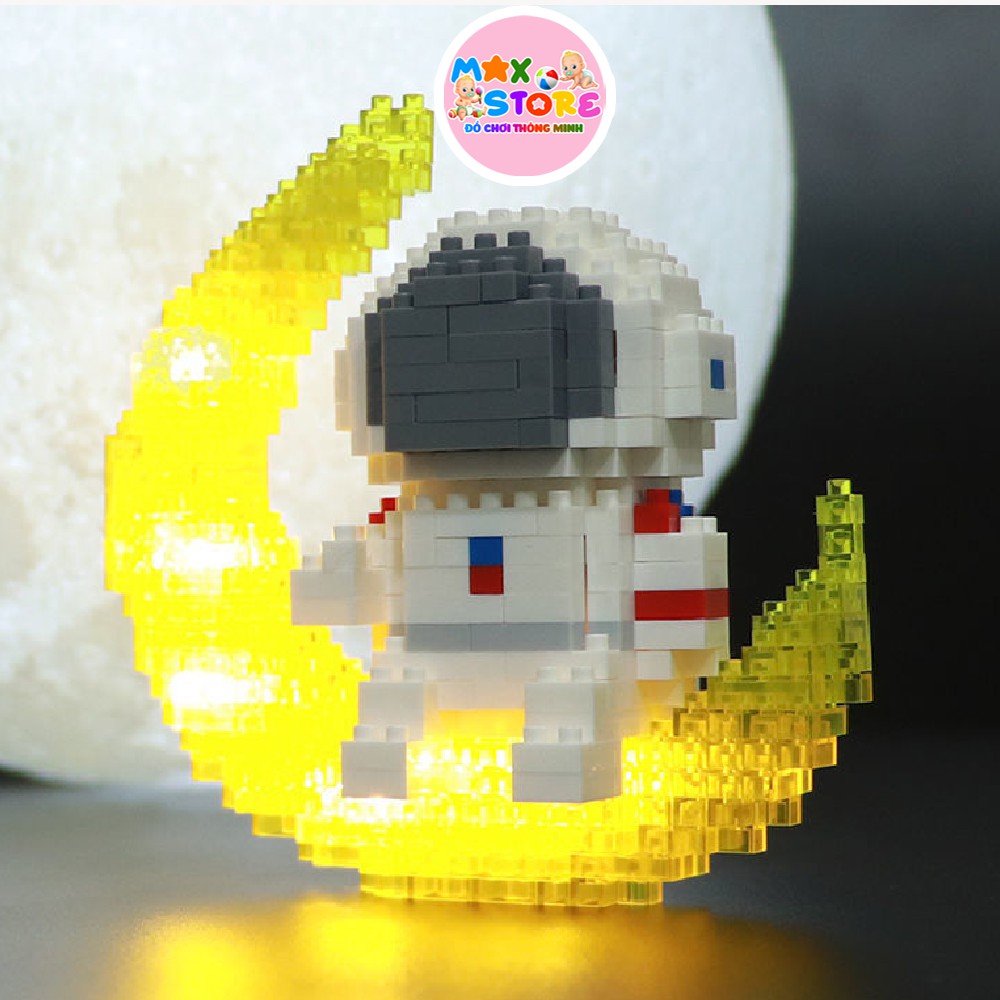 Đồ Chơi lê-gô PHI HÀNH GIA 3D Phát Sáng 336 Chi Tiết Độc Đáo Cho Bé Yêu - Đồ Chơi MAX STORE