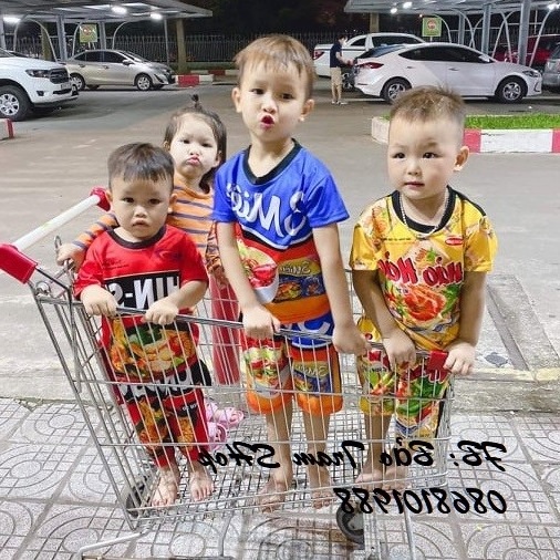 Bộ quần áo thun hảo hảo cho Bé chất liệu thun lạnh in hình mì tôm ngộ nghĩnh nhiều mẫu đẹp