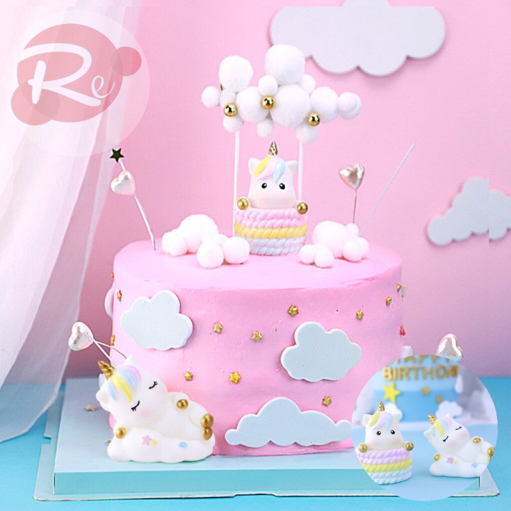 [SIÊU RẺ❤️] – Ngựa Unicorn - Trang trí bánh sinh nhật bánh kem