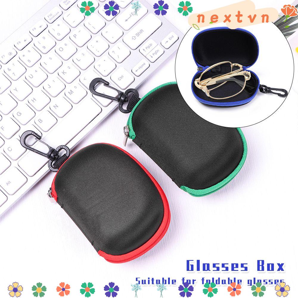 Hộp Đựng Mắt Kính Có Khóa Kéo Gấp Gọn Tiện Dụng Giá Đỡ