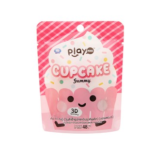 Kẹo dẻo hình bánh cupcake Play More gói 48g