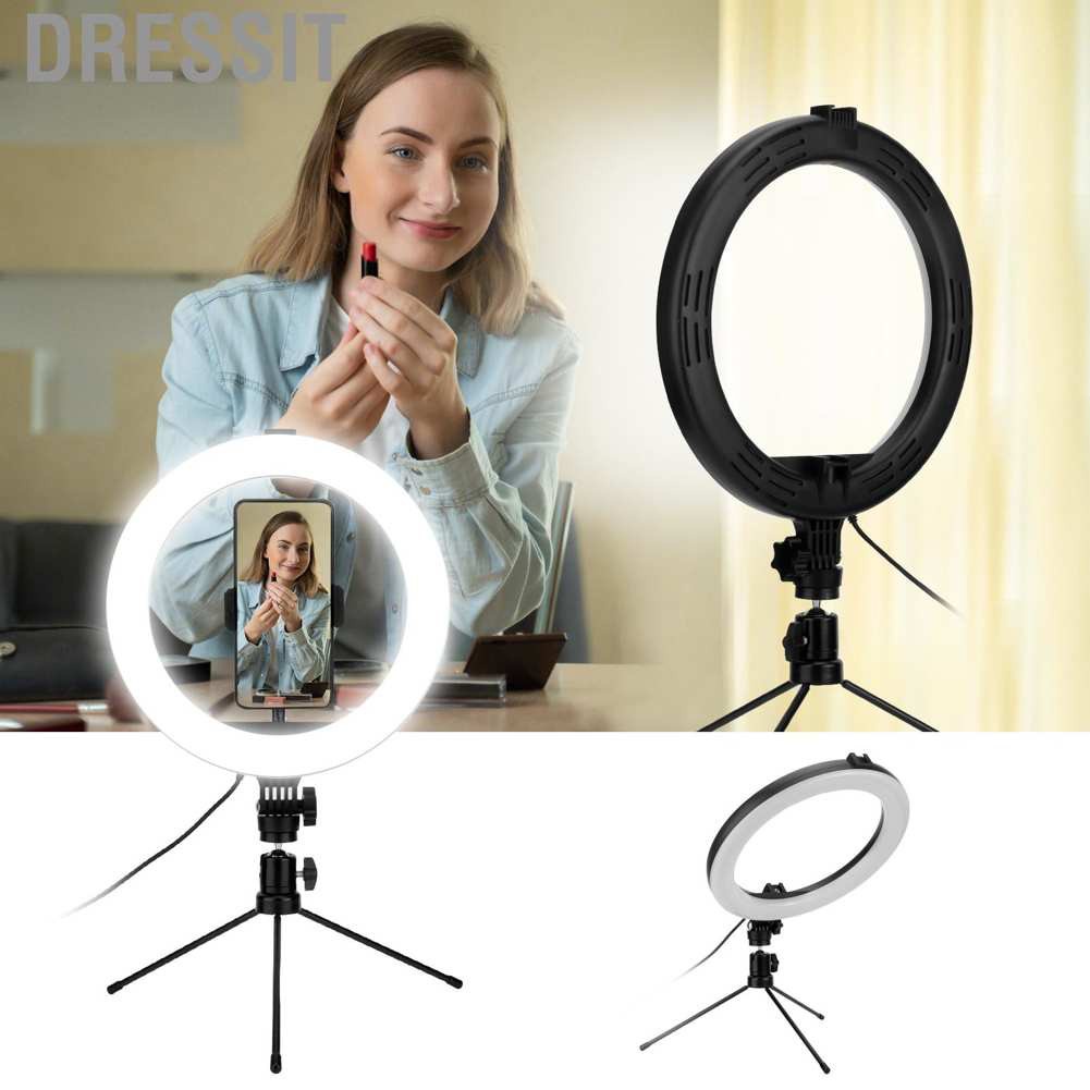 Vòng Đèn Led 10 Bóng Rgb Kèm Giá Đỡ Ba Chân Để Bàn Hỗ Trợ Live Stream / Chụp Ảnh | BigBuy360 - bigbuy360.vn