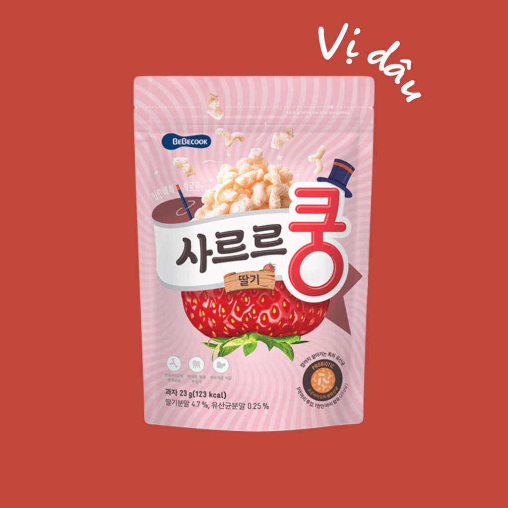 Bánh bỏng Bebecook Hàn Quốc cho bé 1 tuổi trở lên - The Caring Cube
