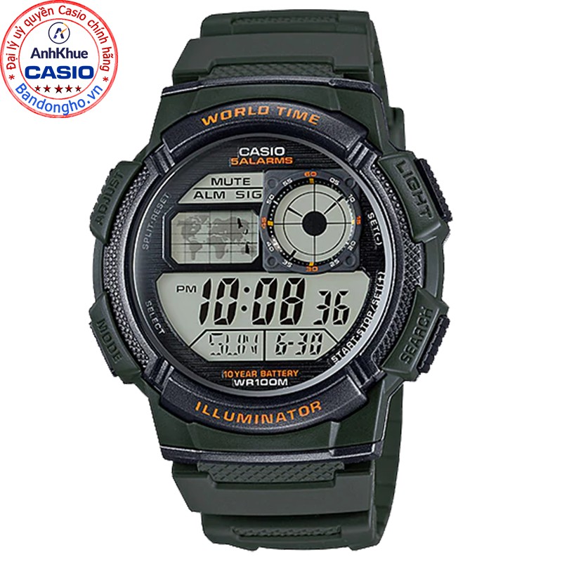 Đồng hồ nam Casio AE-1000W-3A ⌚𝐂𝐀𝐒𝐈𝐎❤️ Đồng hồ Casio AE-1000W-3AVDF chính hãng Anh Khuê AE-1000