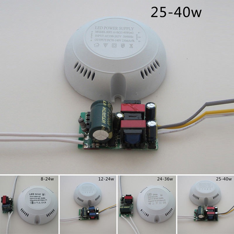 Bộ Chuyển Đổi Nguồn Điện Cho Đèn Led Trần Nhà 8W-40W