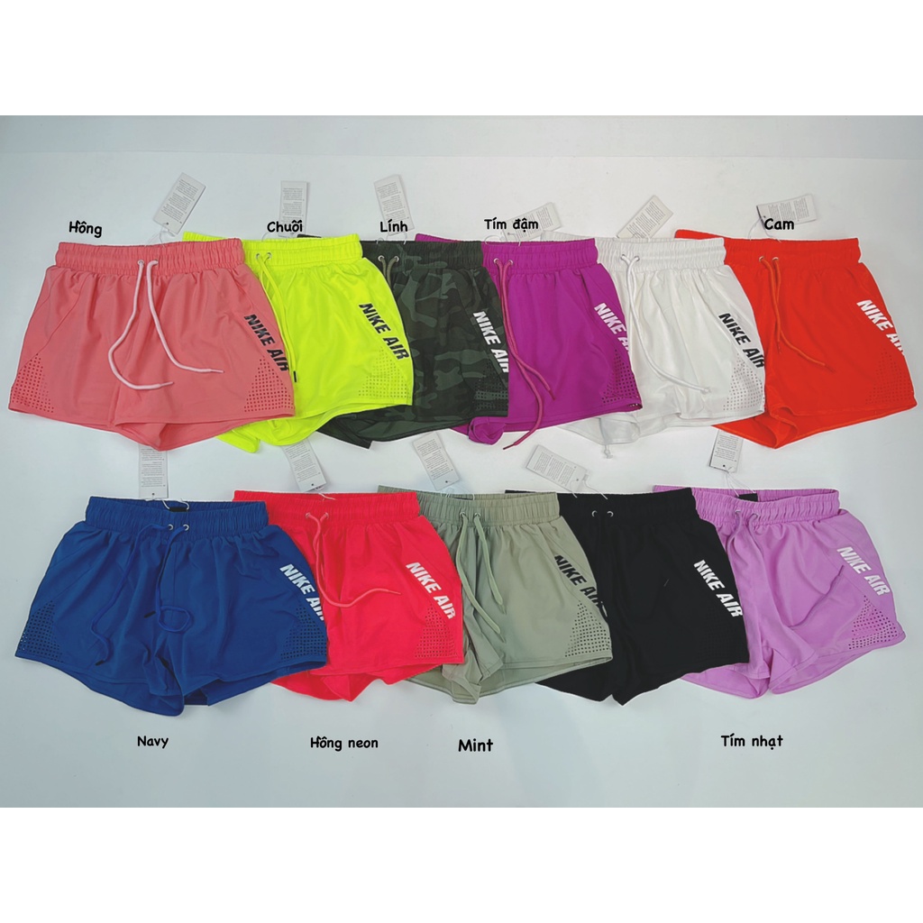 Quần Đùi Boxer Thể Thao Nữ 2 Lớp Nk Air Siêu Xinh