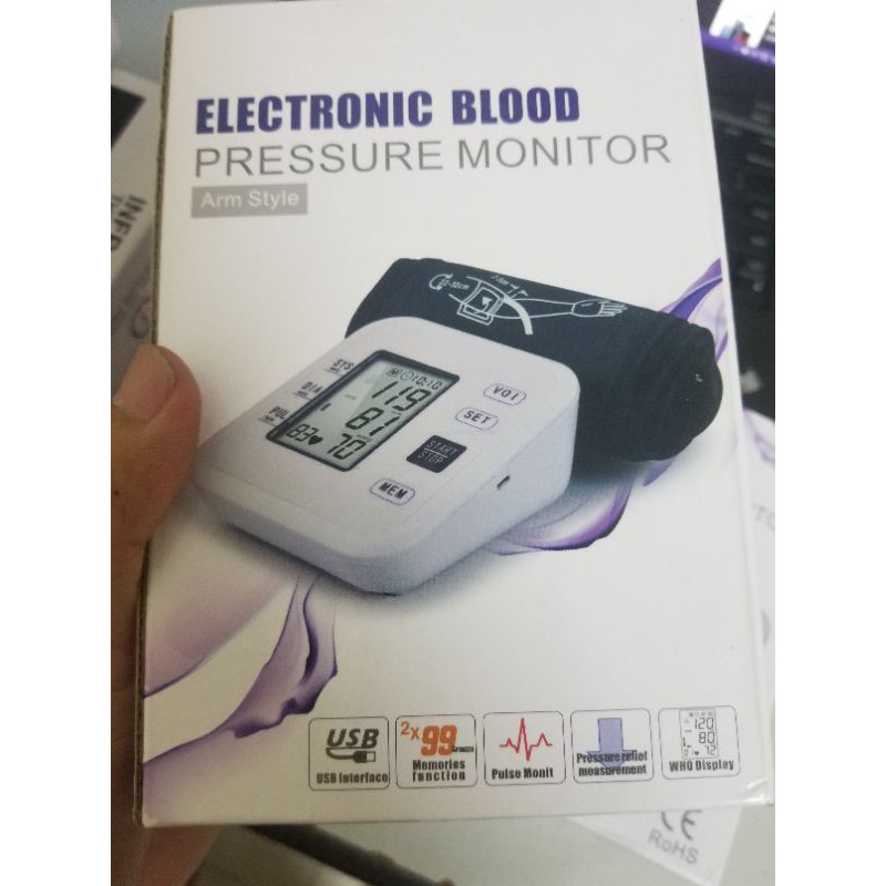 Máy đo Huyết Áp điện tử bắp tay Electronic Blood Pressure Monitor