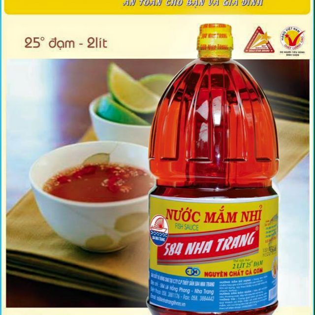 584 nha trang 2 lít 25 độ đạm