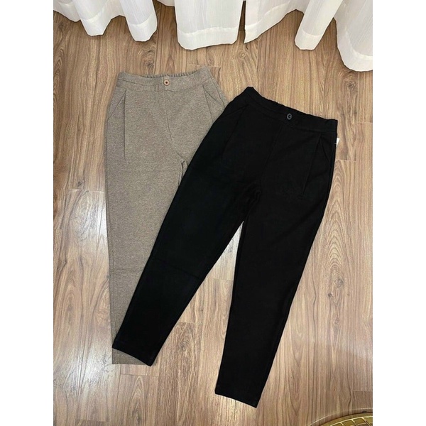 Quần baggy dạ tăm