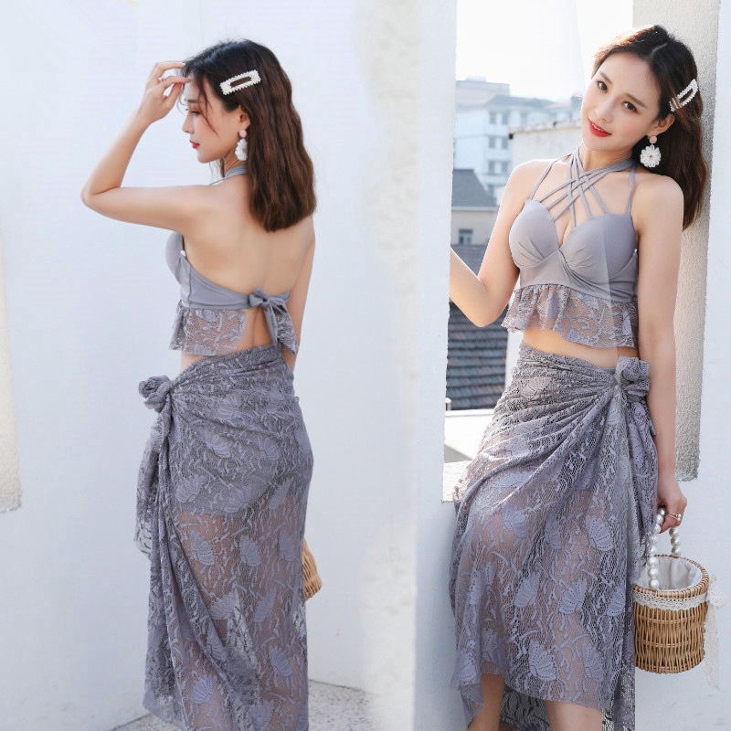 Set bikini 3 mảnh phong cách Hàn thời trang cho nữ | BigBuy360 - bigbuy360.vn