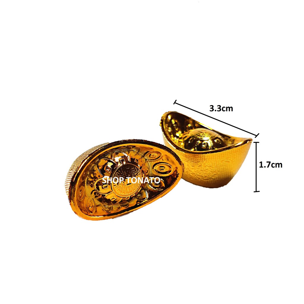 THỎI VÀNG THẦN TÀI NHỰA XI MẠ TRANG TRÍ CÂY TÀI LỘC, TRƯNG BÀY NGÀY TẾT | BigBuy360 - bigbuy360.vn