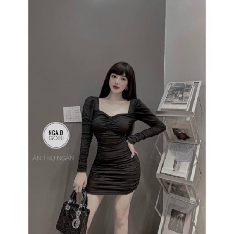 Váy Body Nhún Thun Tăm Siêu Tôn Dáng