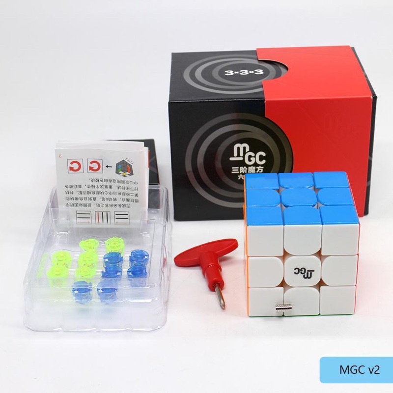 Rubik 3x3 YJ MGC V2 M Stickerless - Rubik nam châm cao cấp