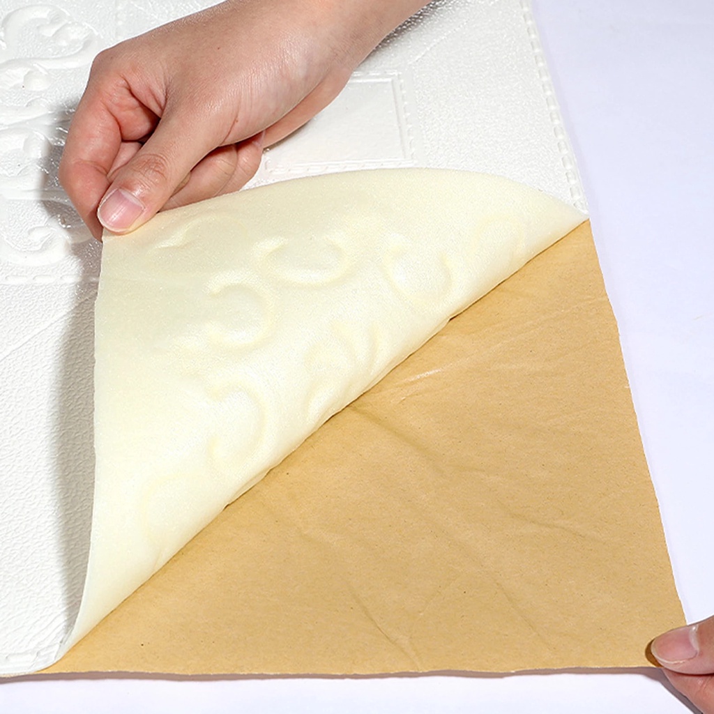 Miếng Dán Tường Bằng Xốp / PE 3D Chống Nước Chống Ồn Dùng Trang Trí Nhà Cửa