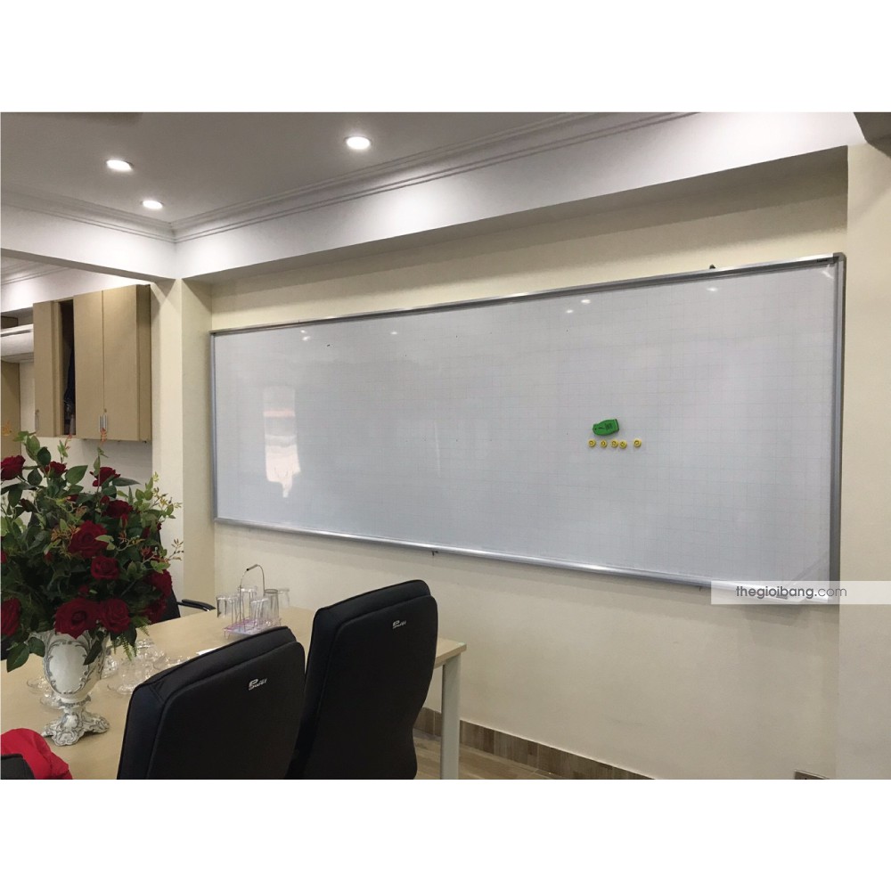 Bảng Từ Trắng Treo Tường Hàn Quốc - Tân Hà - KT 100x120cm - Tặng Phụ Kiện
