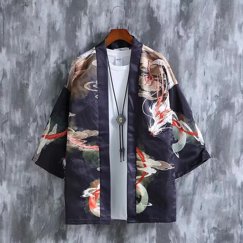 Bộ Hán Phục Cách Tân In Hình Rồng Phong Cách Retro Nhật Bản | BigBuy360 - bigbuy360.vn