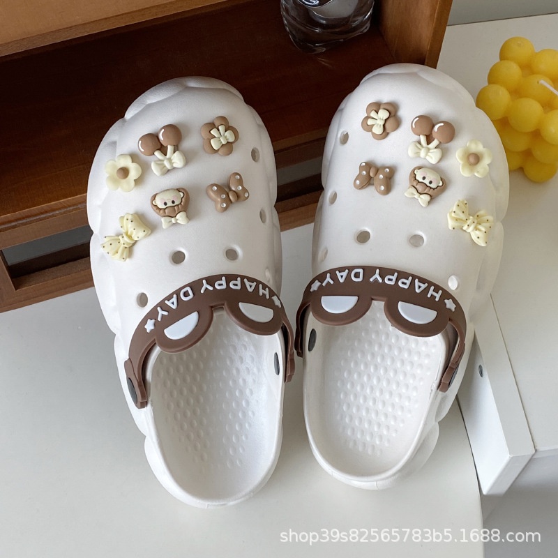 Dép Bít Mũi Chống Trượt Thời Trang Mùa Hè Dễ Thương Cho Nữ