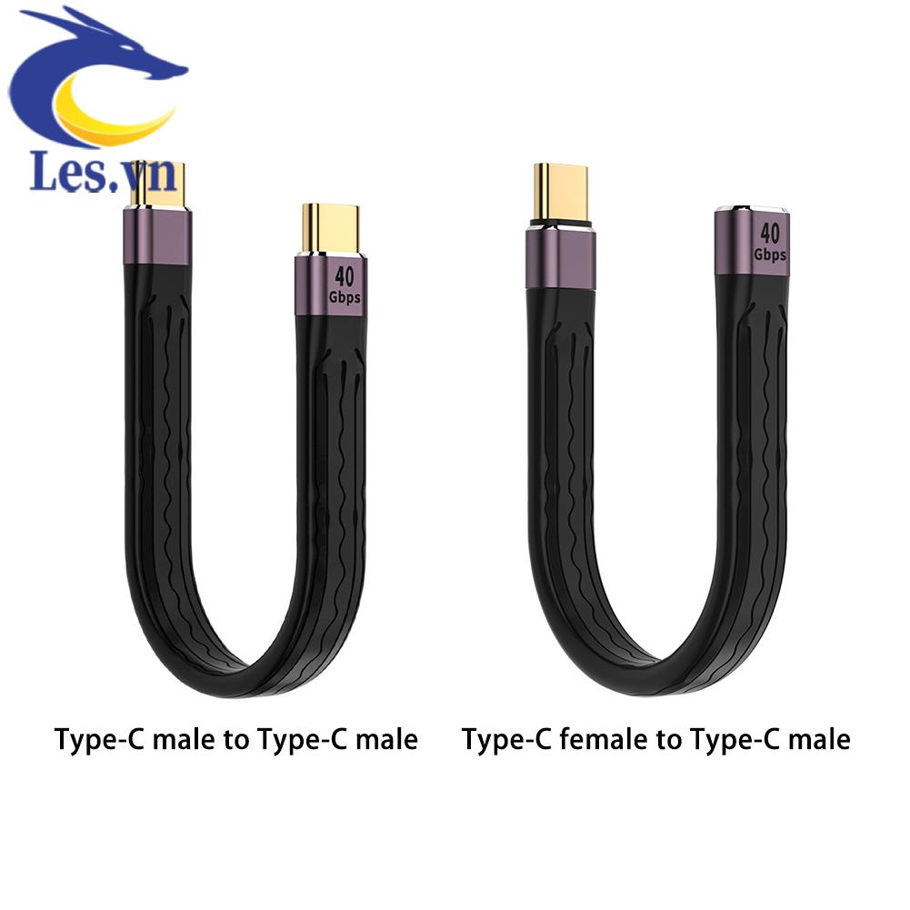 Cáp Chuyển Đổi USB 4.0 Gen3 Type C Sang Cổng Type C 40Gps PD 100W Chuyên Dụng