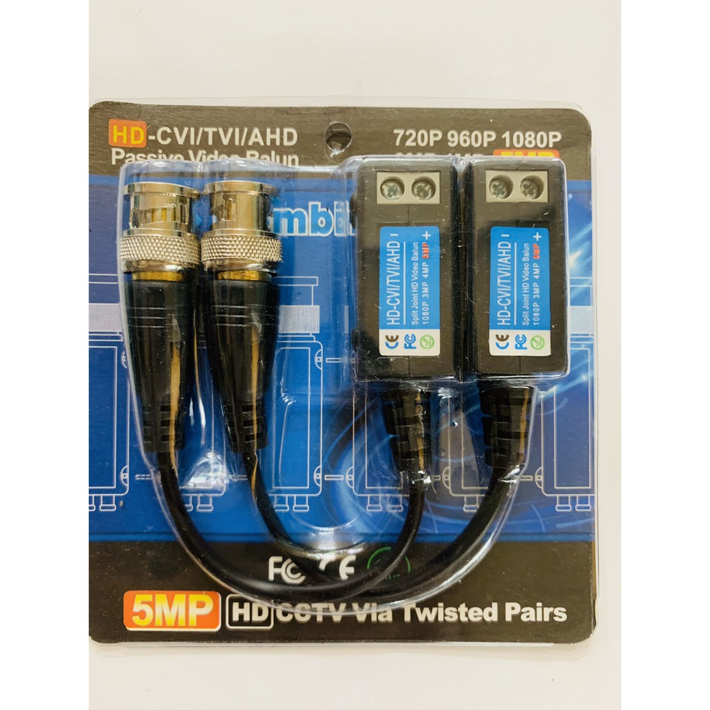 Video balun camera 5MP AHD/CVI/TVI chống nhiễu chất lượng tốt