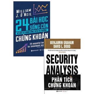 Sách - combo phân tích chứng khoán + 24 bài học sống còn để đầu tư thành công trên thị trường chứng khoán